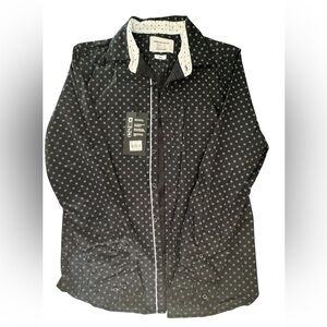 Paper Denim & Cloth black Casual Button Down Shirt